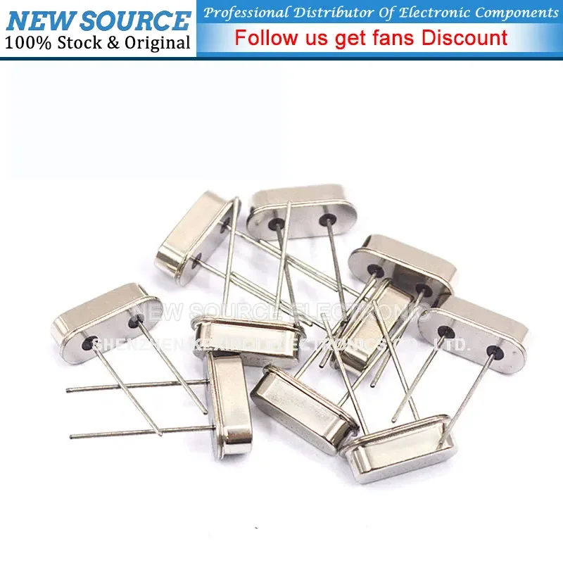 10pcs 49S Passive Crystal Oscillator DIP 2-Pin HC-49S Resonator 4M 6M 8M 10M 12M 16M 20M 24M 25M 26M 30M 32M 40MHz 4.000  6.000