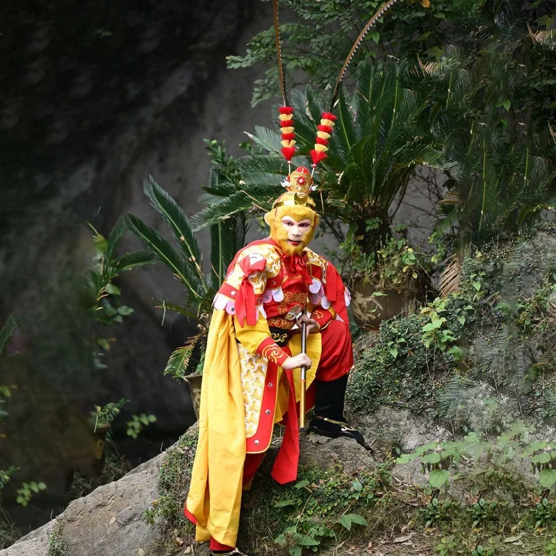 Sun Wukong performance clothes full set of costumes Monkey King Qitian Great Sage Westward Journey stage performance props