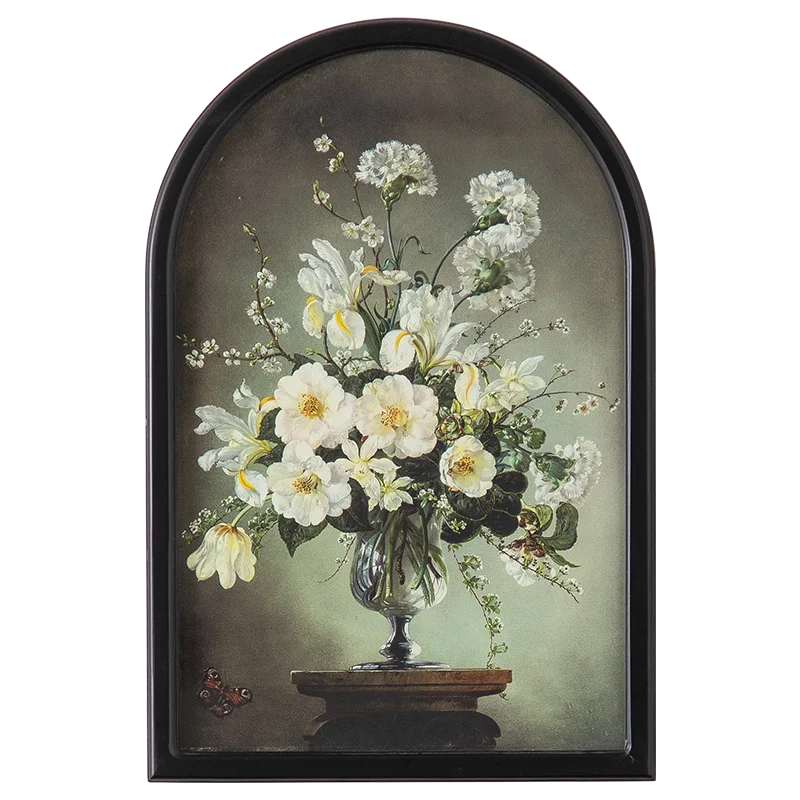 French antique retro old decorative painting entrance wall old decorative painting balcony background wall pendant handmade pain