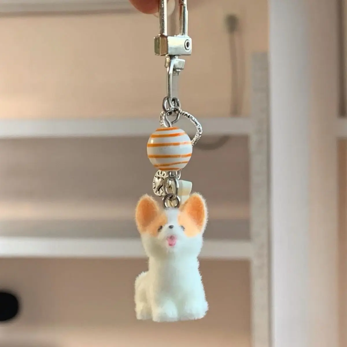 

Soft Plush Corgi Phone Charm Chain Bag Kawaii Pendant Gift Animal Cartoon Keychain Strap Keycord Cellphone Lanyard