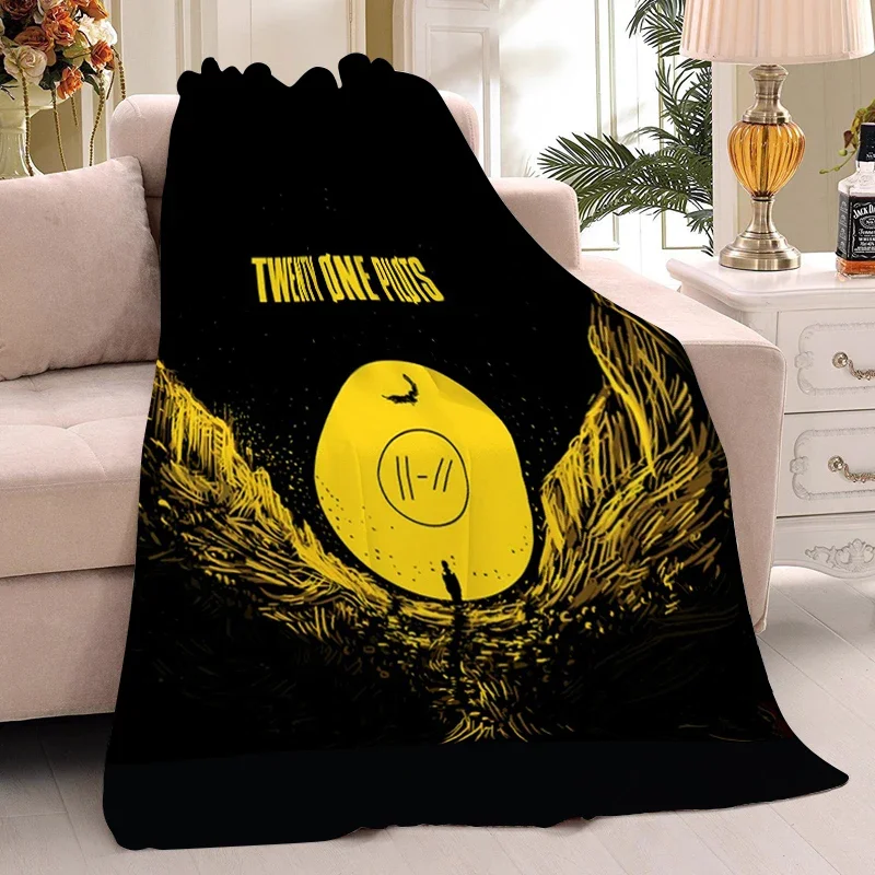 بطانية قيلولة T-Twenty One P-Pilots شتاء دافئ سرير الركبة الصوف التخييم مخصص رقيق البطانيات الناعمة الملك الحجم ستوكات الفراش