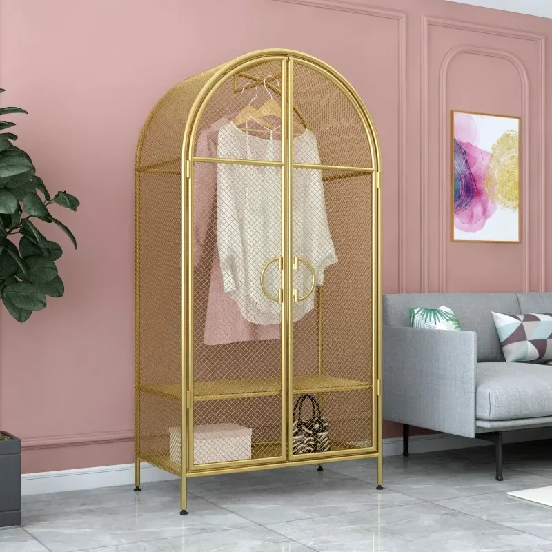 Minimalist Modular Wardrobe Storage Closet Organizer Bedroom Wardrobe Cabinet Partitions Armable Metal Armario Home Furniture