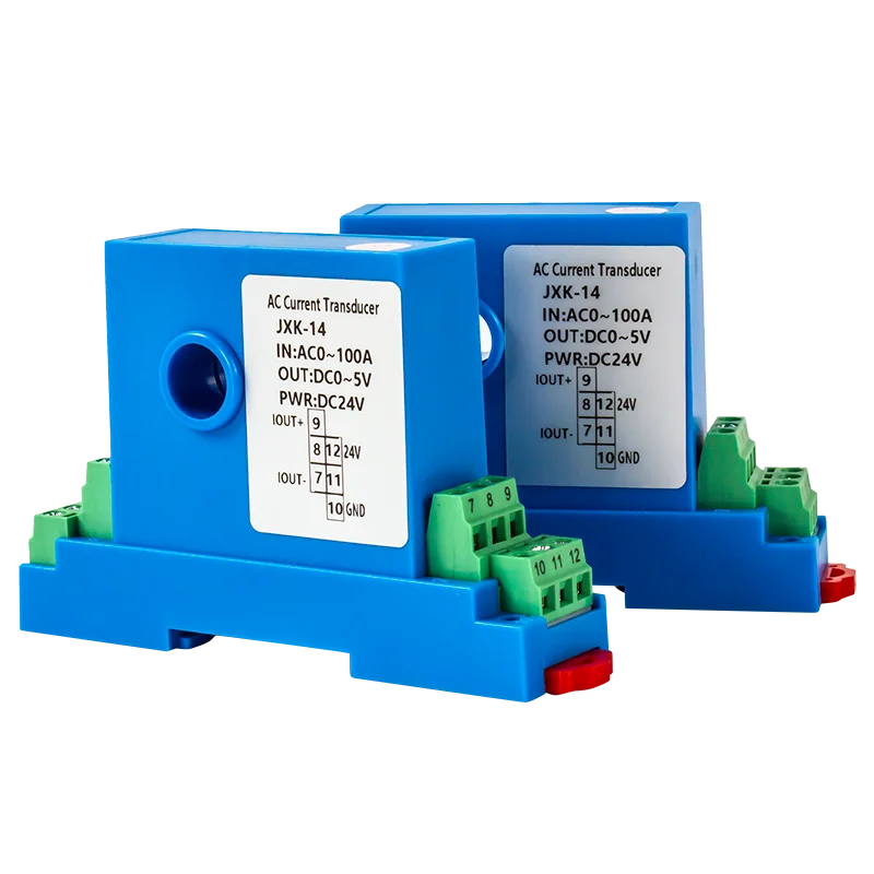 

24V DC 4-20mA 8mm AC Current Sensor 0-100A 0-10V to RS485 Current Transducer Transmitter 12mm Quick Response Current Transducer