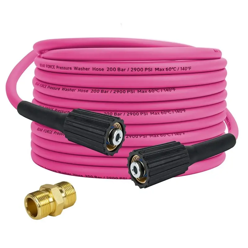 B23B Pressure Washer Hose 10 Meter Super Flexible 200 Bar 2900 PSI Power 1/4