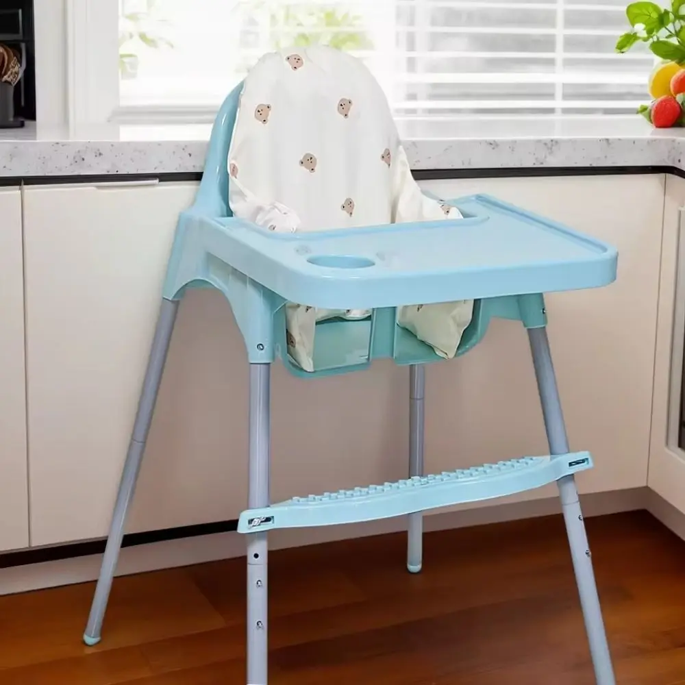Solid Color Baby Highchair Cushion Folding Built in Air Pump Baby Sitting Inflatable Cushion Outdoor Sitting Training