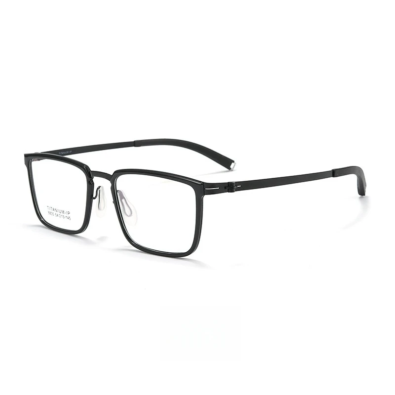 TFTB Comfortable Men's Titanium Alloy Glasses Frame Ultra Light Fashion Big Size Business Optical Prescription Eyeglasses 147mm - Image 6
