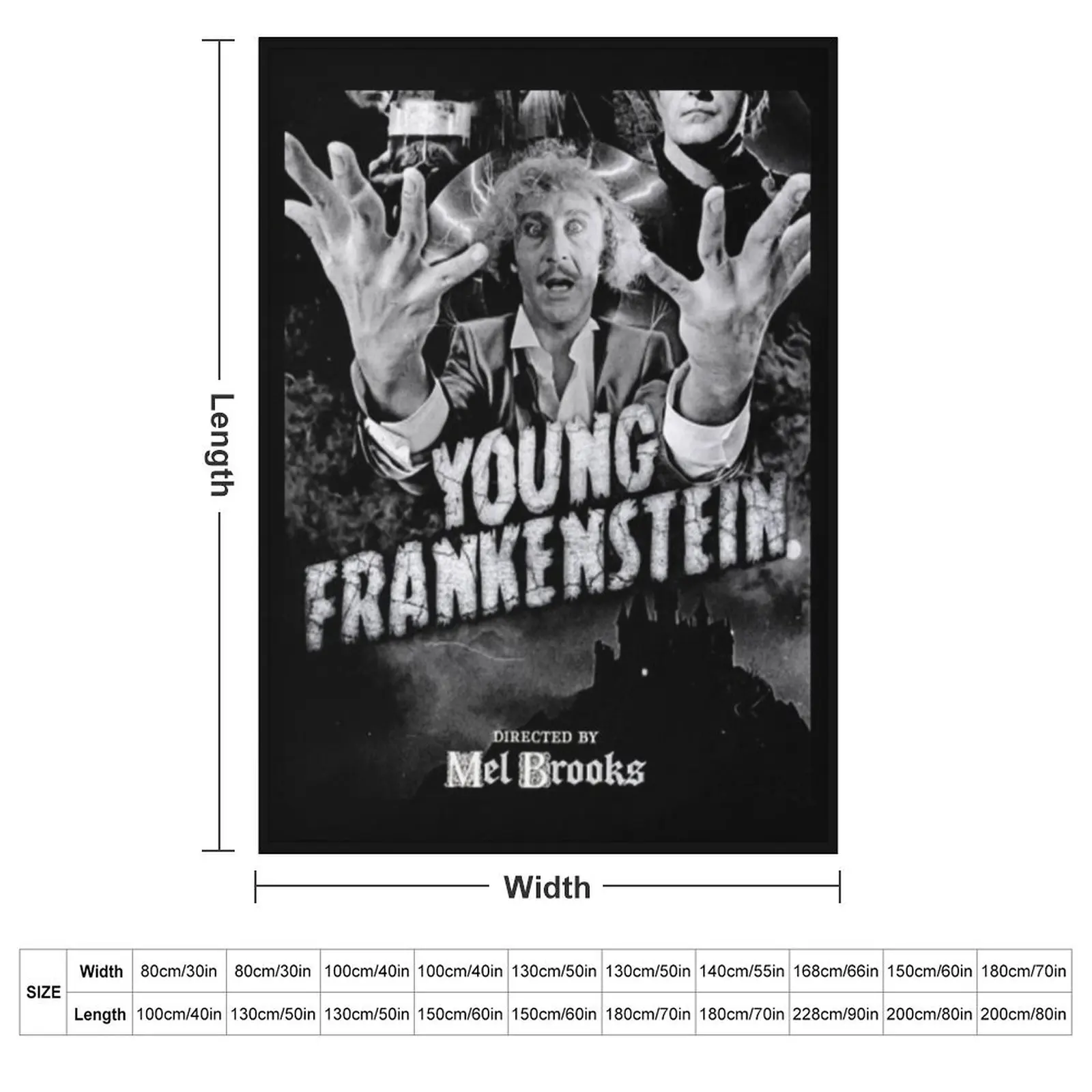 Young Frankenstein PillowYoung Frankenstein Throw Blanket Summer Beddings Bed linens Blankets