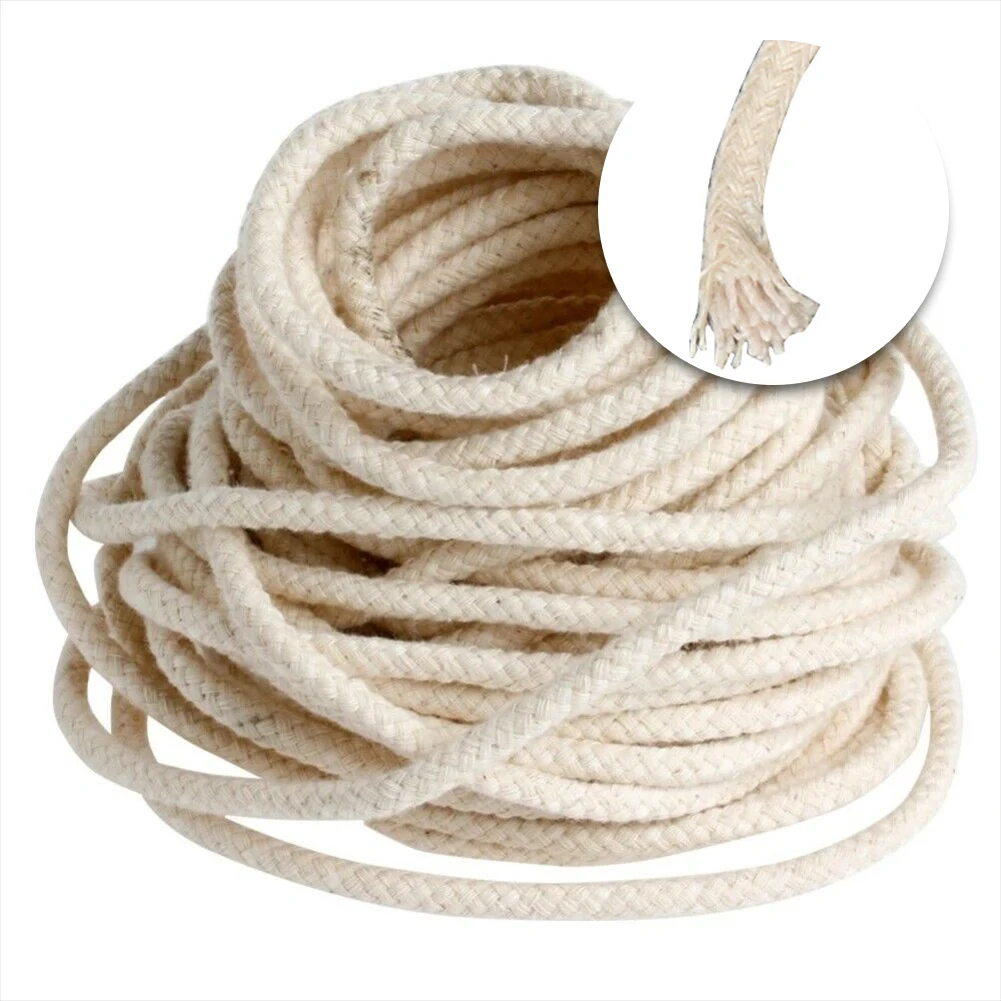 Cotton Wicks For Candle Fully Stable Long Pre Waxed Spool 300cm 4mm Candle Making DIY Beeswax Home High Quality - Detail 1