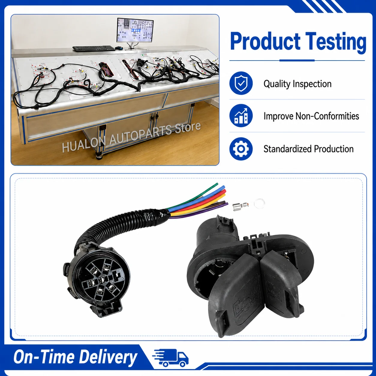 41144 Trailer Wiring Harness Vehicle Wiring Kit for Chevy Colorado GMC Canyon 2015-2022 Towing Connector Cable Assembly Set