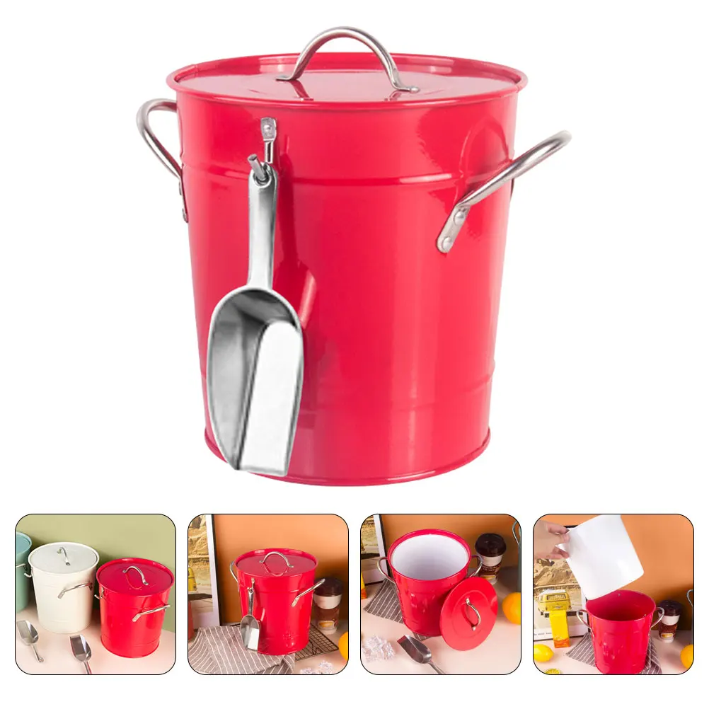

1 set Ice Iron Beverage Cooler Holder for Drinks Home Bar KTV Restaurant Beer Party Bucket Freezer Space Saving
