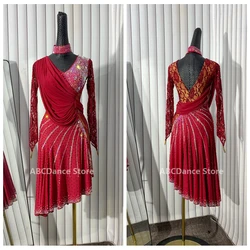 Women tala para baileSalsa Rhythm Latin Rumba Dance Dress US 10 UK 12 New Latin dance competition dress tanzkleid latein kinder