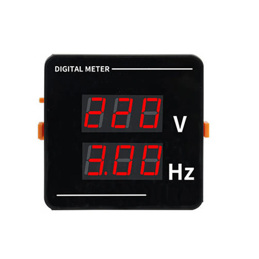 1 шт. измеритель частоты напряжения с двойным цифровым дисплеем, цифровой вольтметр 10-99,9 Гц для обнаружения уровней частоты напряжения