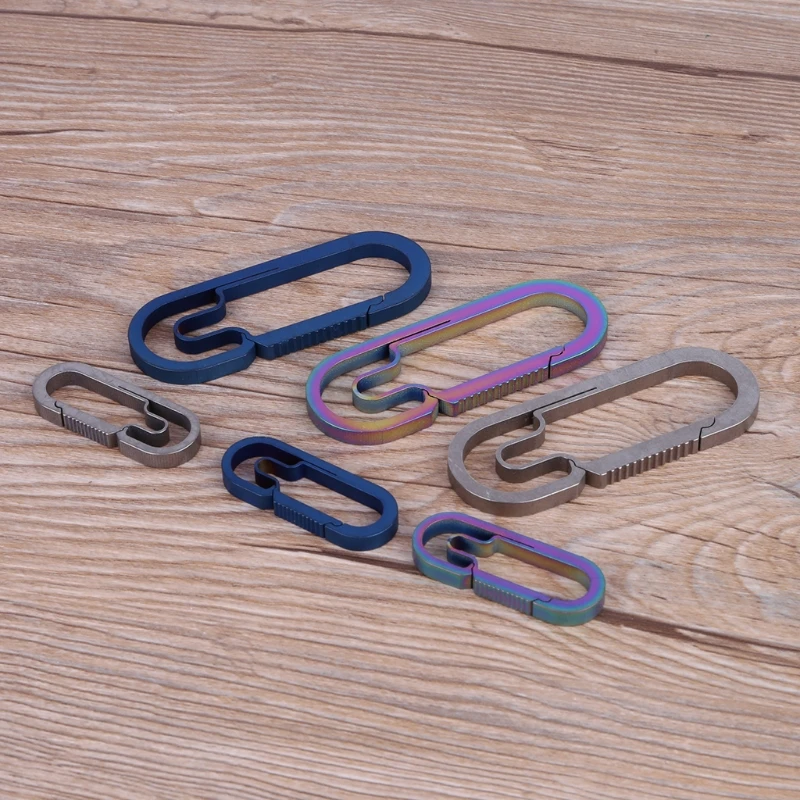 EDC Outdoor Camping Carabiner for Titanium Alloy Keychain Hanging Buckle Snap Hooks