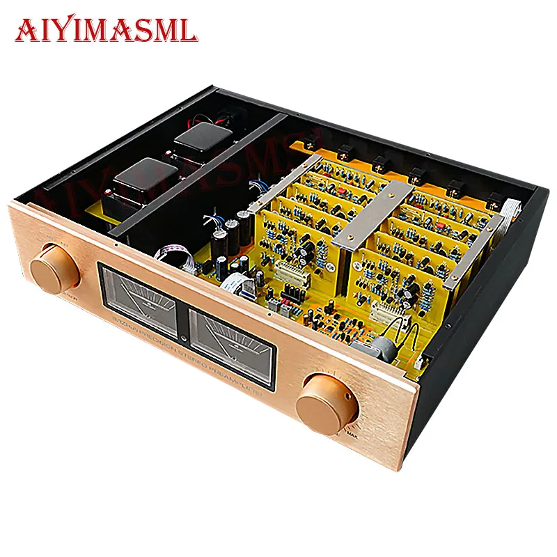 AIYIMA SMSL 1:1 Replica Accenture C-245 Line RCA Single ended Fully balanced Remote control Preamplifier HiFi Preamp Amplifier