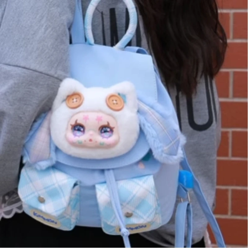 

Милая кукла Kimmom, рюкзак большой емкости, натуральная сумка на плечо для студентов, девочек, школьный сезонный подарок, идеально подходит для детей и друзей