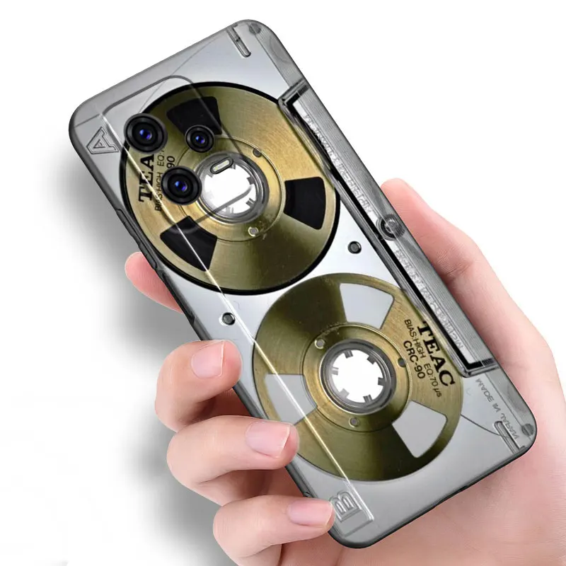Vintage Cassette tape retro style Black Silicone Phone Case For Xiaomi Redmi Note 9 10 11 11S 11T 12 13 Pro 5G Plus 9S 10S 12S image 3