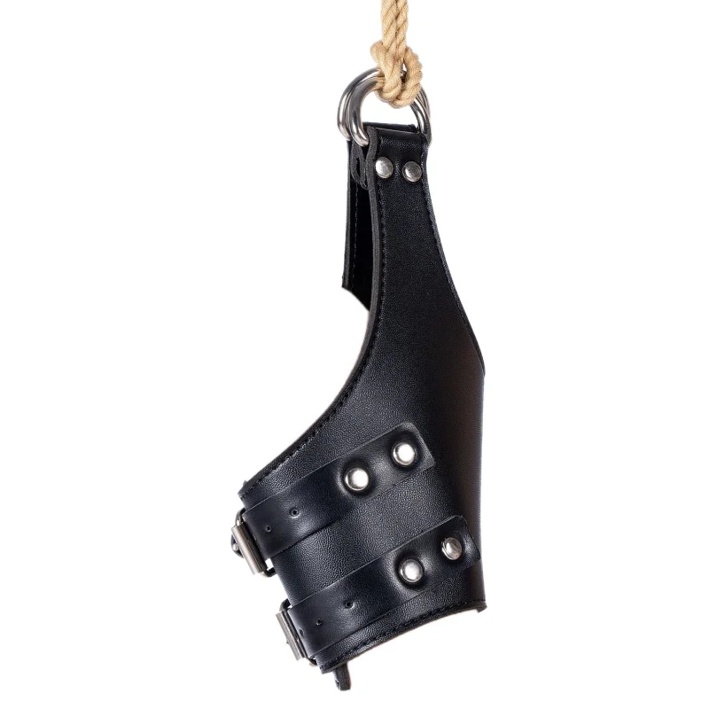 Adjustable Leather Ankle Cuffs And Role Play Gloves Bondage Set_voghion.com