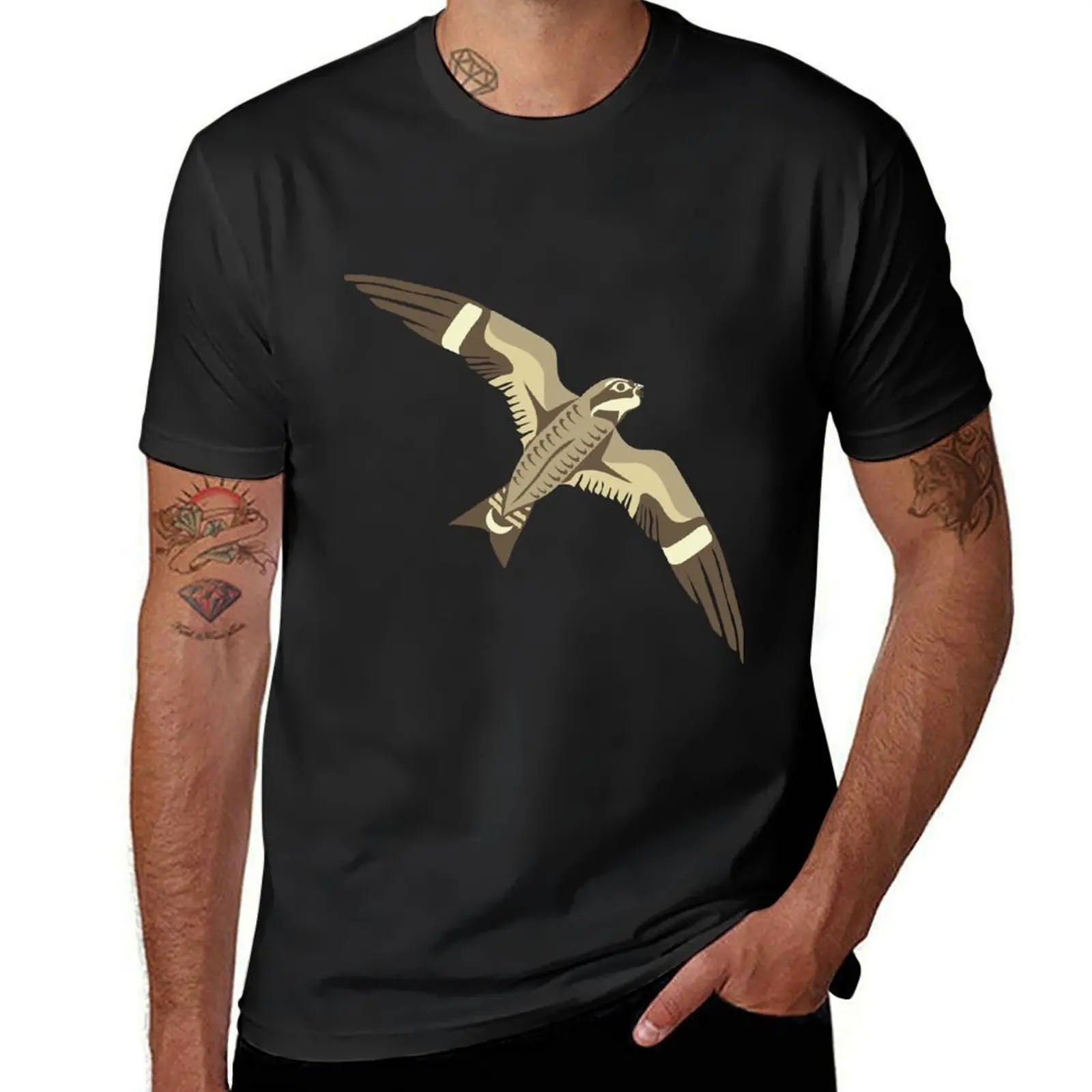 Common Nighthawk T-Shirt boys animal print customs anime mens t shirts