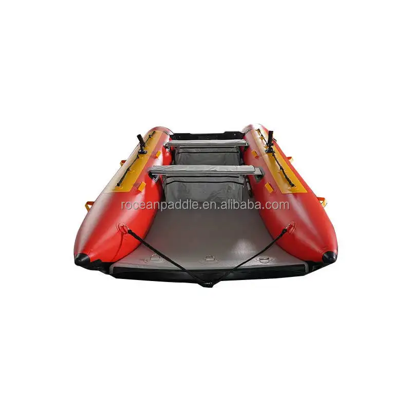 

China High Speed Thunder Cat Boat Catamaran 5 Person Inflatable Cat Pontoon Boat Fishing Boat
