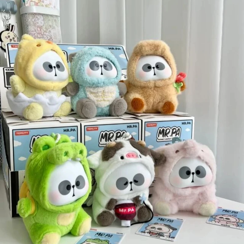 Boneka Panda Plush Blind Box Asli Mr. Pa Little Pa Animal Limited Company, Mainan Boneka Kreatif, Ornamen Kejutan, Figur Hadiah