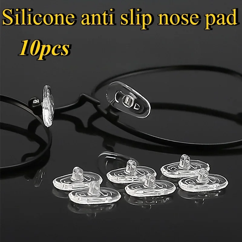 

10 шт./5 пар, силиконовые нескользящие носоупоры, мягкие силиконовые солнцезащитные очки, носовые упоры, прозрачные носоупоры, аксессуары для очков
