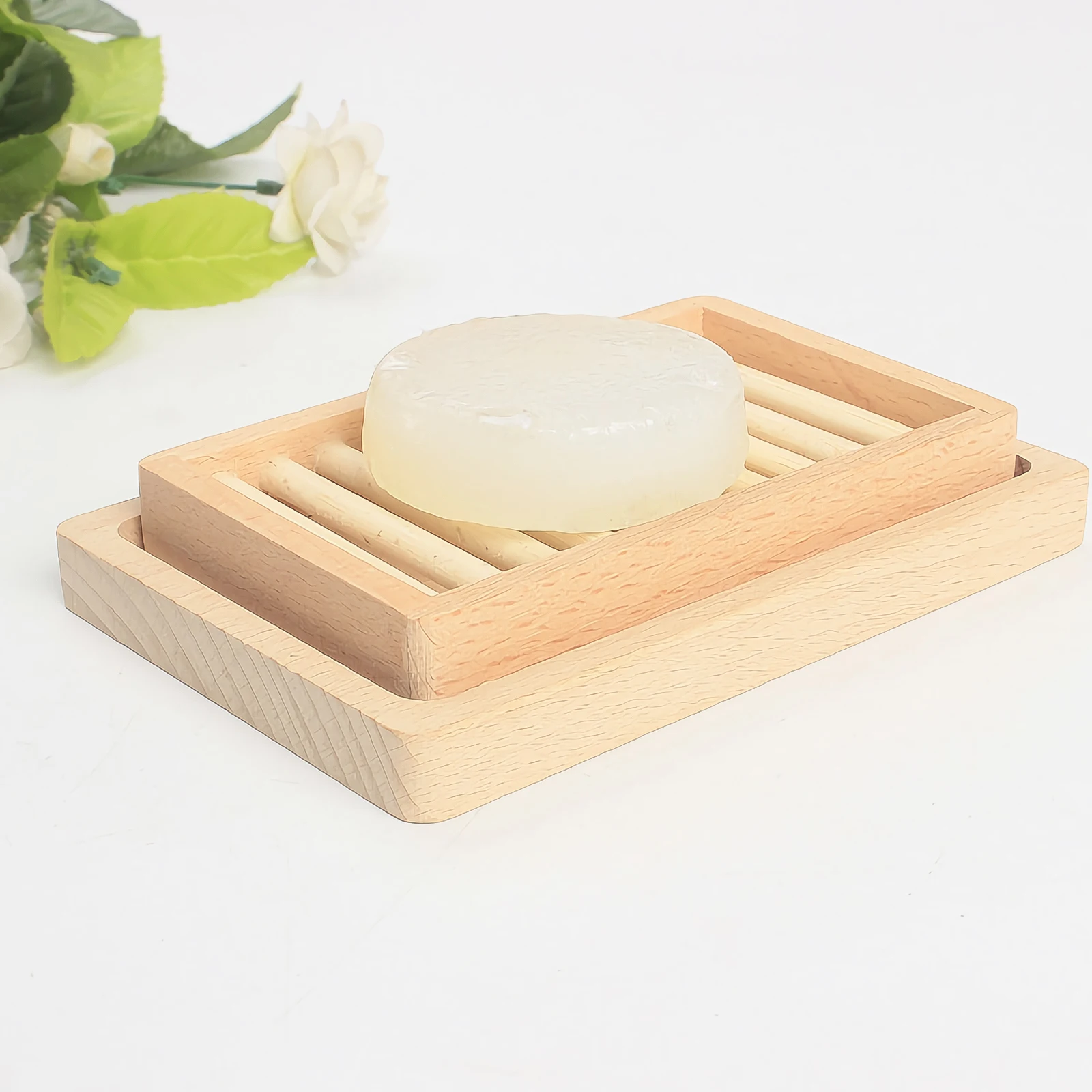 

Wooden Retro Dish Container for Bathroom Wooden Holder Kitchen Travel Wall Mount Wood Soap Tray Dry Storage Soap Box