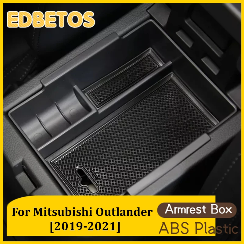 

Car Center Console Organizer Containers For Mitsubishi Outlander 2019-2021 Armrest Storage Box Tray Car Console Collection Box