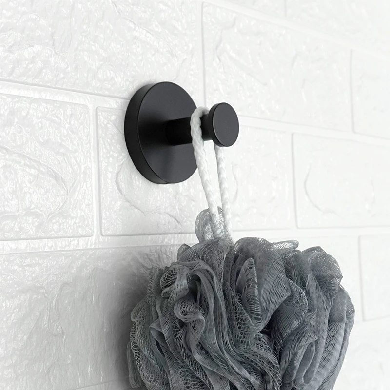 Mat Zwart Badkamer Accessoires Set Hardware Kit Wall Mount Handdoek Bar Rack Toiletrolhouder Robe Hook Hanger