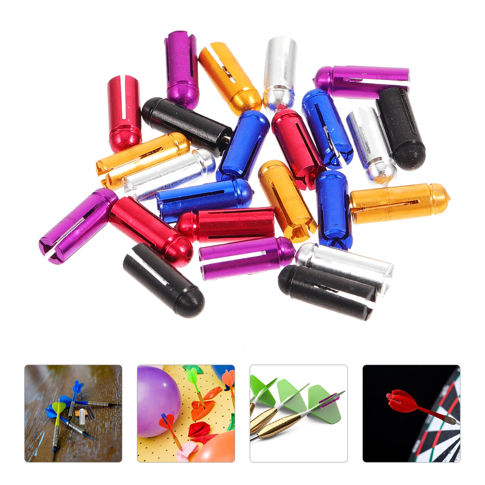 24 Pcs Golden Retriever Dart Wing Corrector Child Suit Aluminum Alloy Flight Protectors