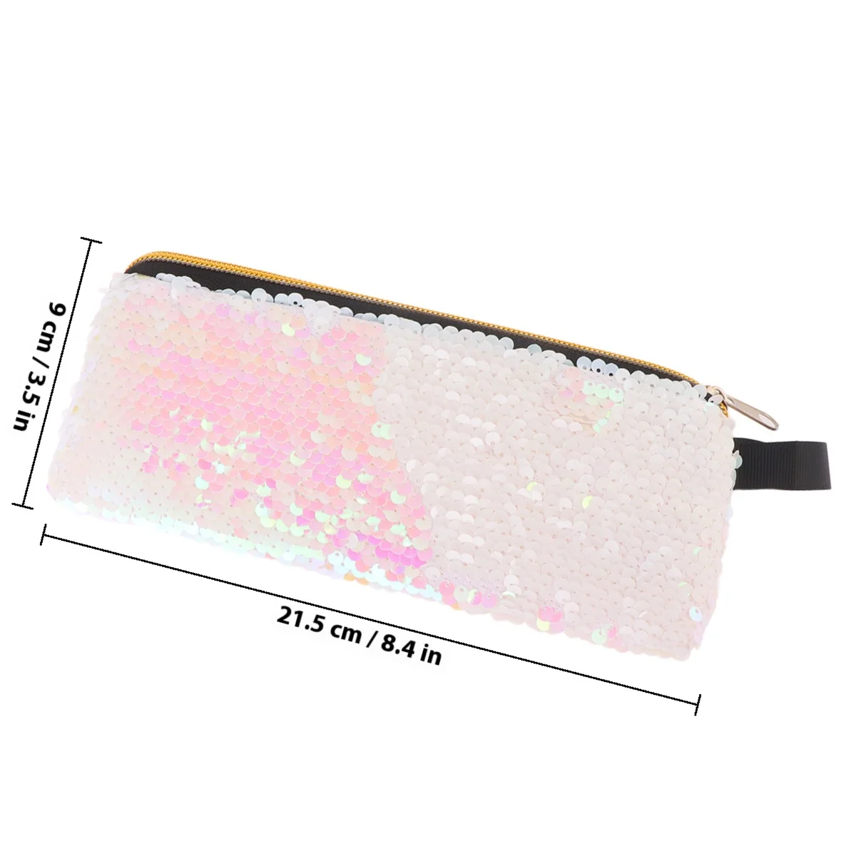 Shiny Sequins Pencil Bag Washable Durable Stationery Pouch For Phone Coin Storage Multifunctional Case