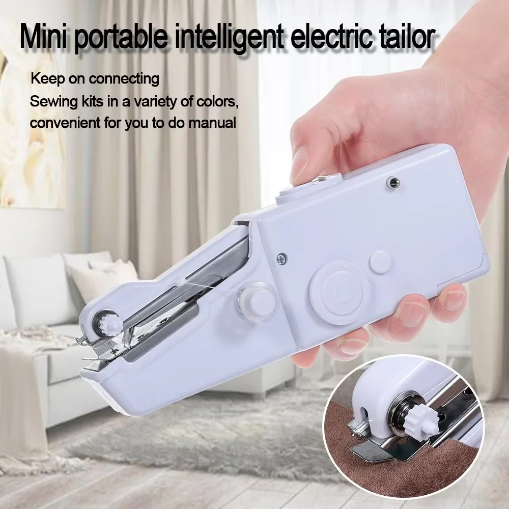 

Электрическая мини-швейная машина, портативная ручная беспроводная шпулька для DIY Craft Travel, домашний набор для шитья ручной работы