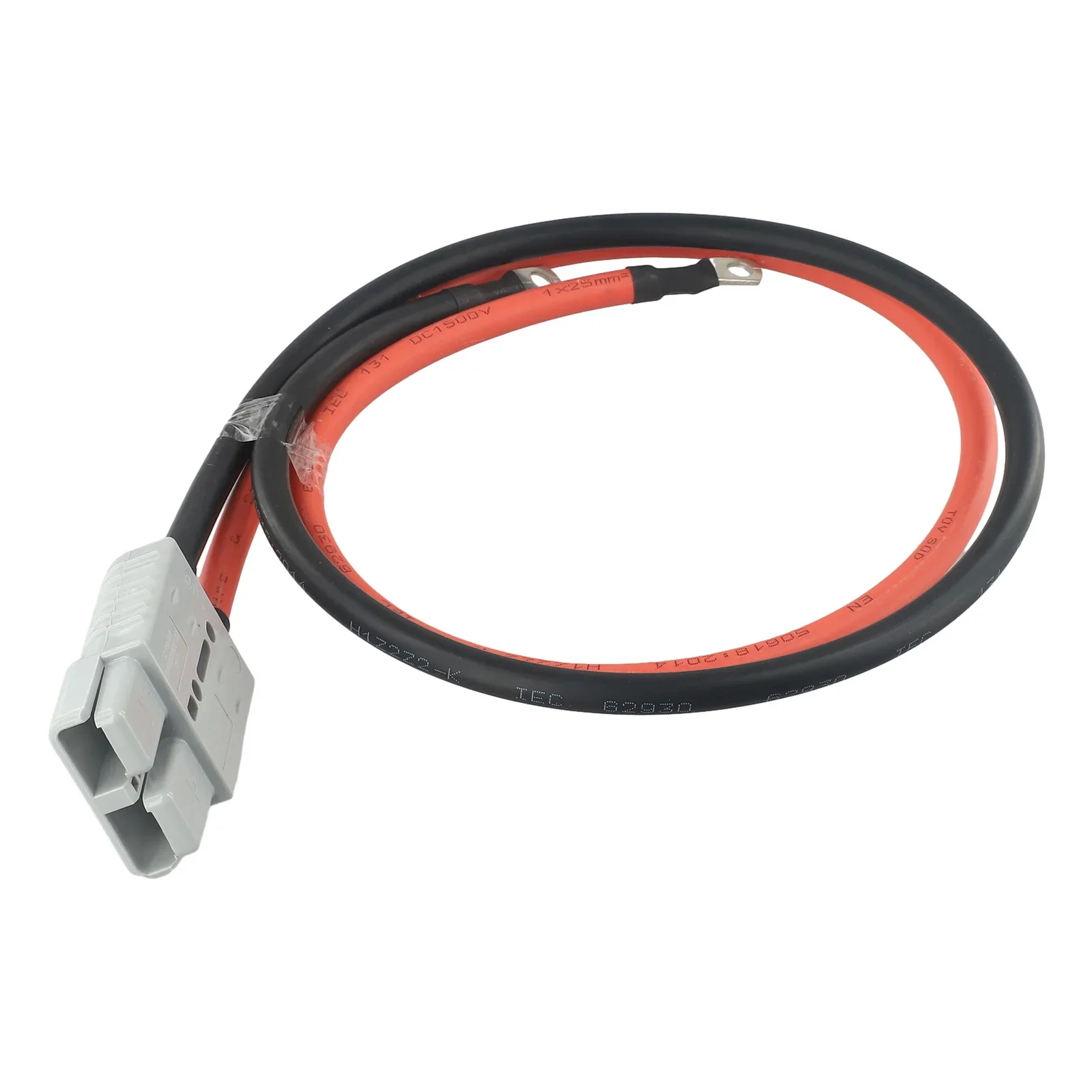 

Кабельная сборка 175А для высоких токов с кольцевыми клеммами M8, 4AWG, 1 метр, для аккумуляторных систем электромобилей и тяжелой техники