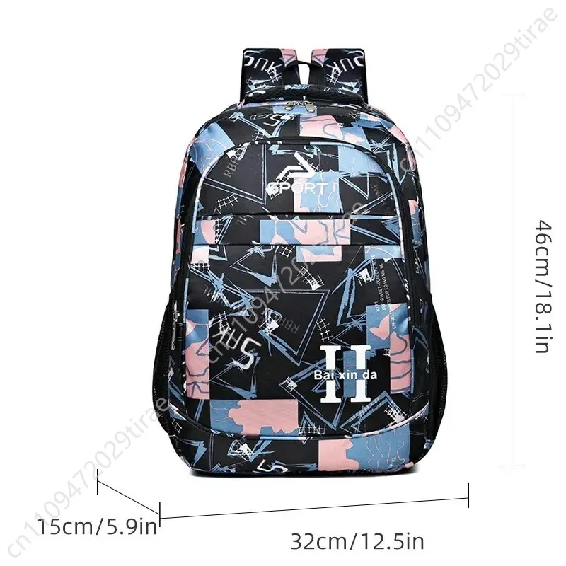 Rilibegan Large Travel Bag for Teenagers Schoolbag Female New Fashion Backpack Brand Classic Nylon Computer Casual Backpack Bag