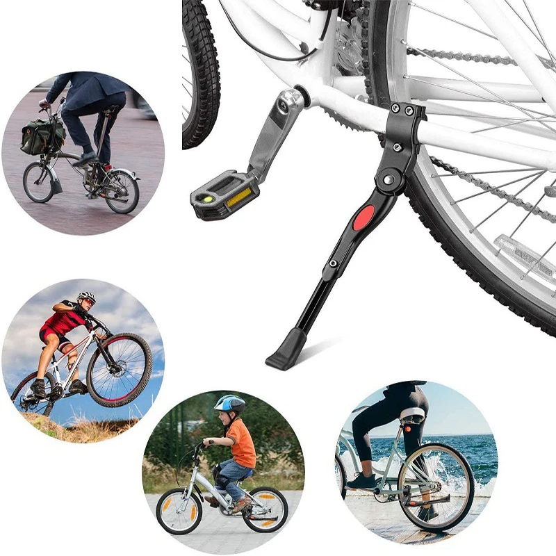 Adjustable Bike Kickstand Parking Rack Bicycle Side Support Kickstand for  Mountain Bike road bike