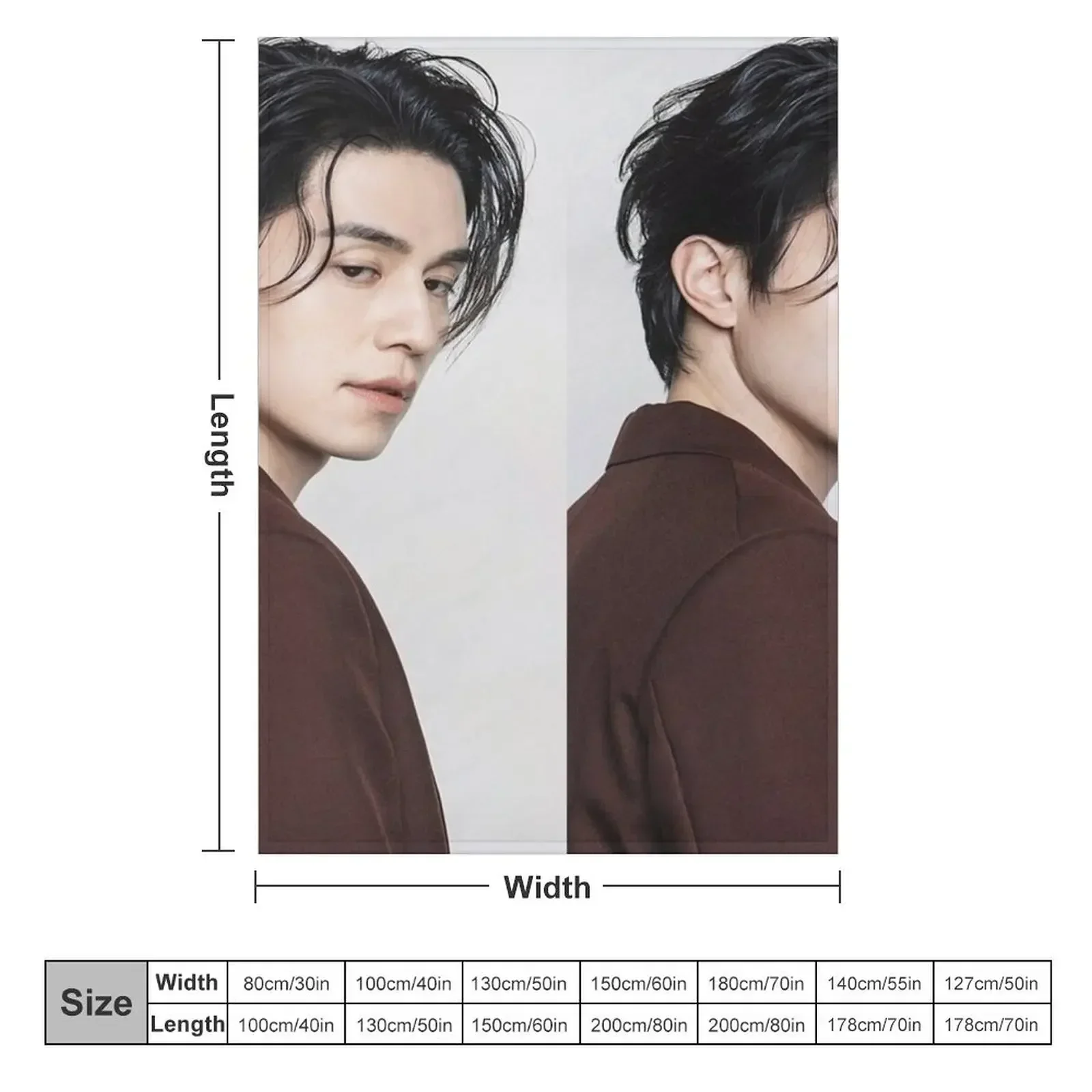 lee dong wook actor Throw Blanket couch cozy soft plush fuzzy picnic outdoor blanket