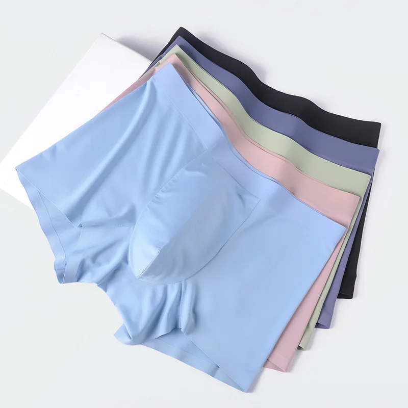 

3 Pcs/Lot Solid Color Summer Men's Underwear Boxers Breathable Sexy Underpants Pouch Panties Ropa Interior Hombre Calzoncillos