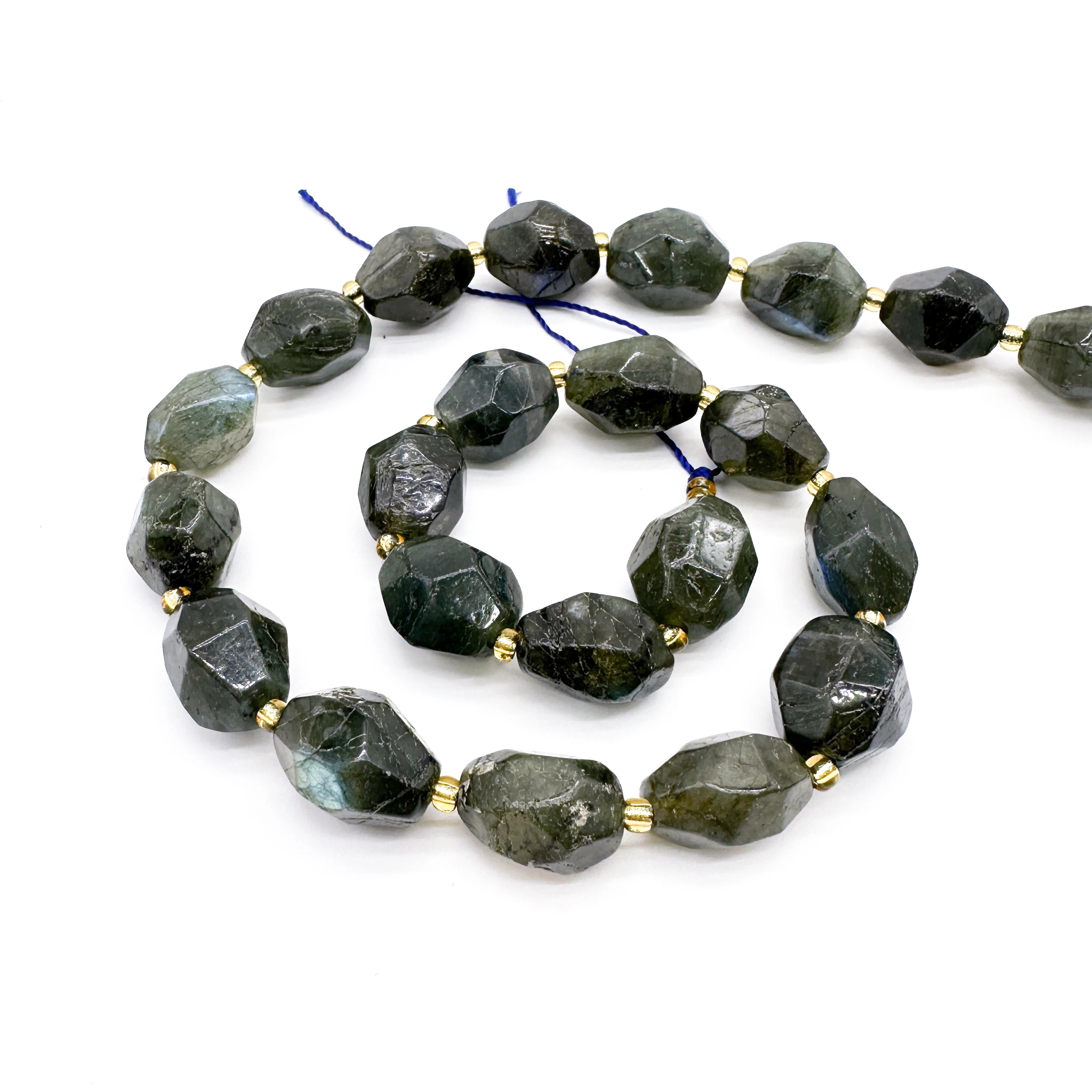 10 - 12×15mmNatural and irregular labradorite lapis lazuli crystal healing stone bracelets necklaces jewelry for DIY production