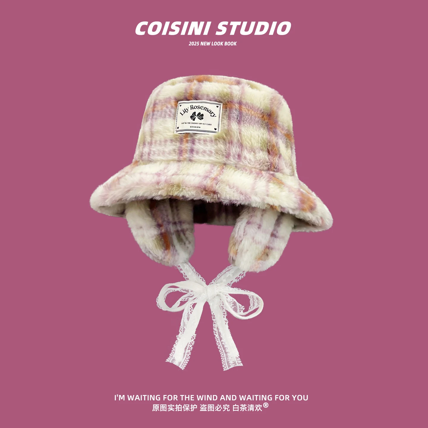 الخريف والشتاء جديد أفخم منقوشة سدادات حماية الأذن صياد قبعة للنساء الدافئة سميكة فروي قبعة بحافة فو الفراء حوض قبعة