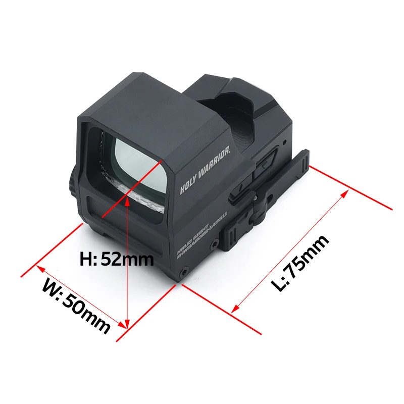 New Holy Warrior Sz1 Electric Sight Hunting Holographic Utral-Wide Sight with Multi-reticles and Functions for Tactical Milispec