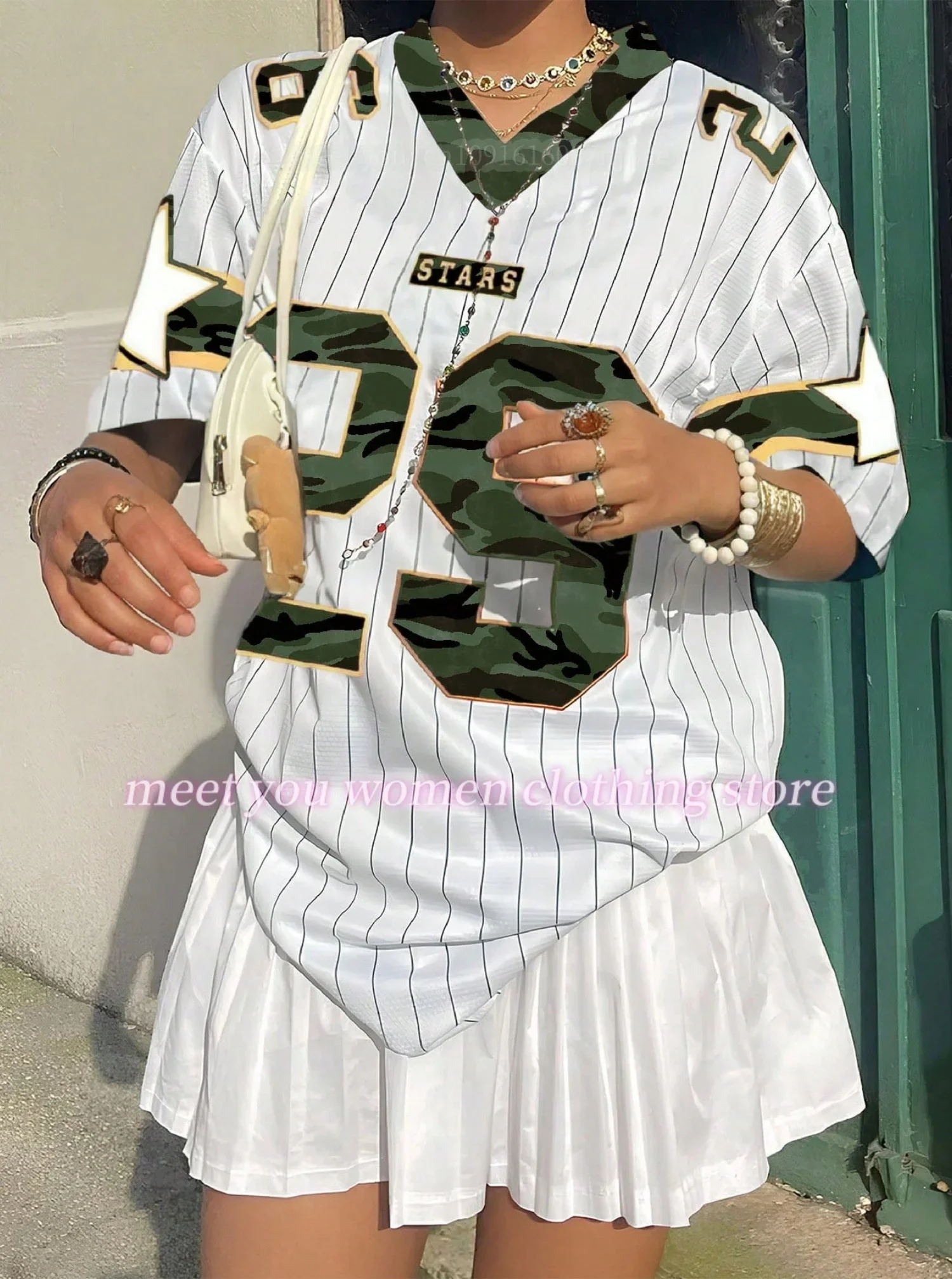 

Летняя женская одежда, размер 29, футболка с принтом, женская летняя базовая футболка с v-образным вырезом, повседневная уличная модная женская футболка в стиле ретро