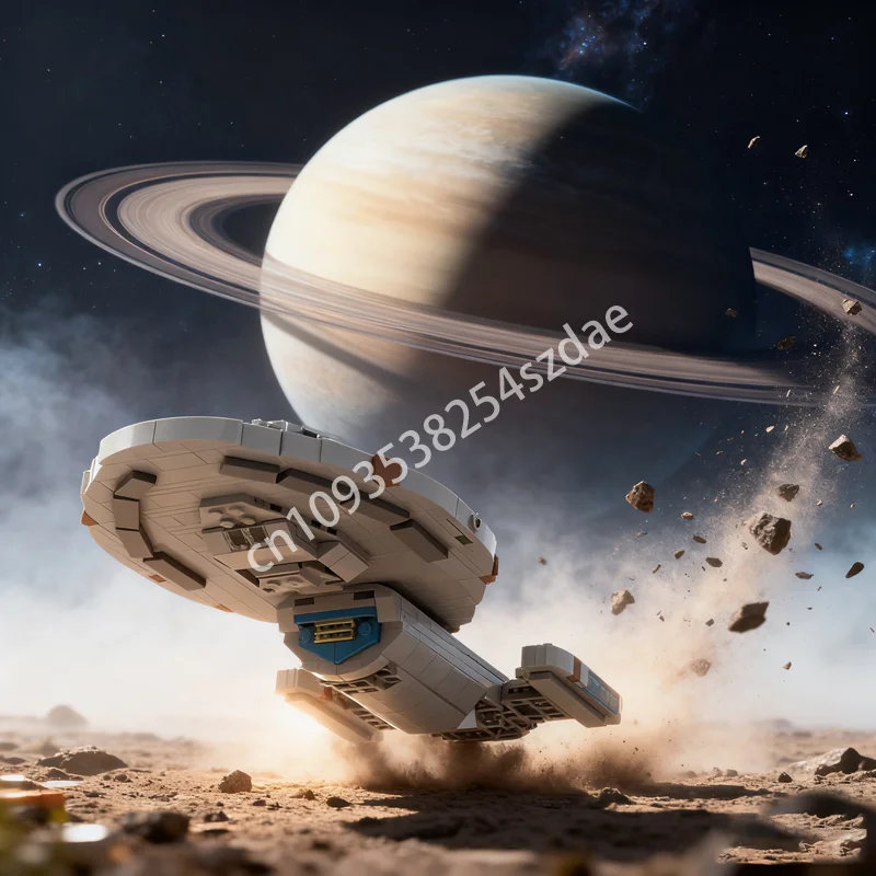 

486pcs MOC Intrepid Class Starship Star Trek Model Building Toys Blocks Construction Assemble Christmas Gifts DIY Creative Kids