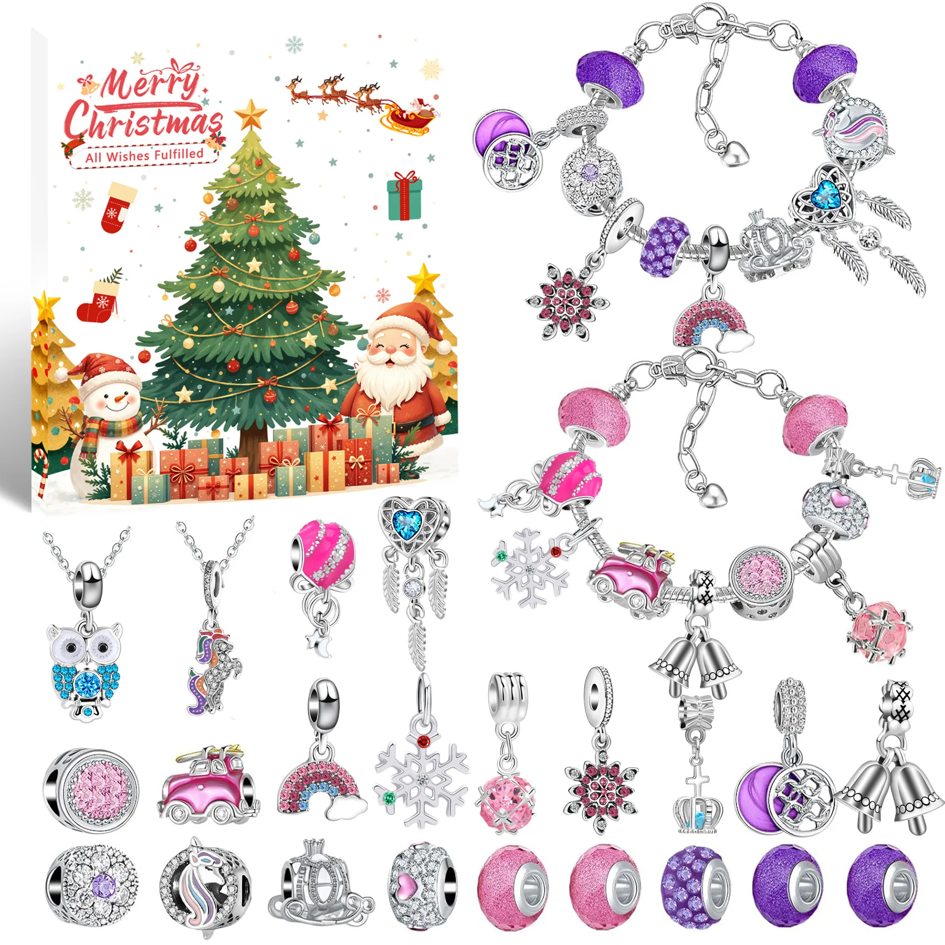 DIY Christmas Bracelet 24 Coun - огляд і ціна Jewelry Making Advent Calendar