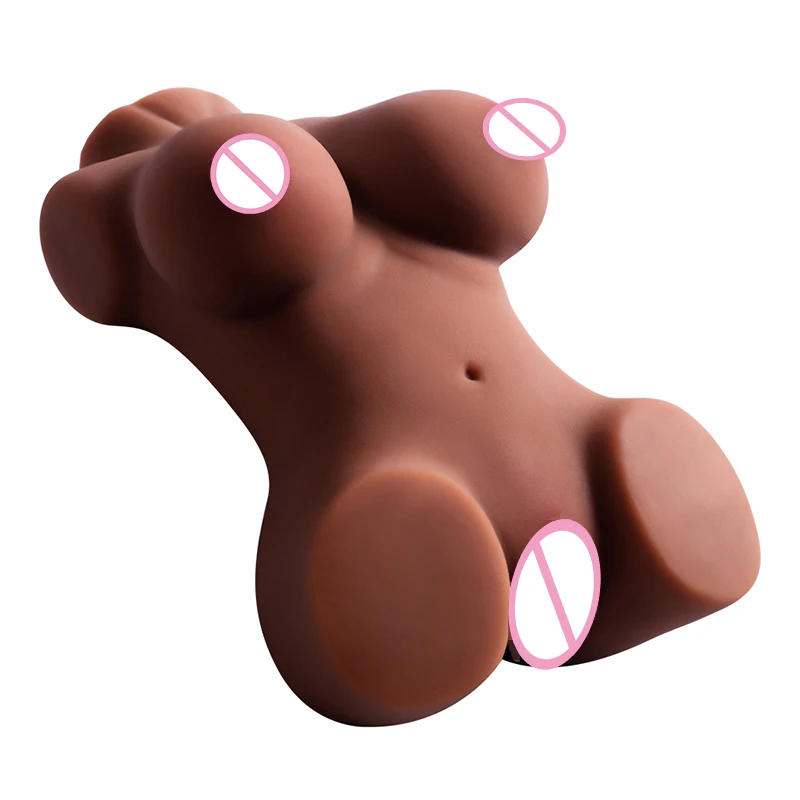 1.5kg Torso Realistic Sex Doll Vaginal Silicone Big Ass Pocket Pussy Soft  Anus Adult Toys for Men