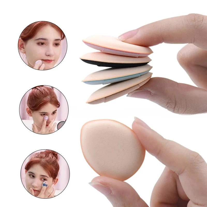 3/10pcs Mini Finger Puff Small Air Cushion Powder Sponge Face Concealer Bb Cream Cosmetic Applicator Foundation Makeup Tools