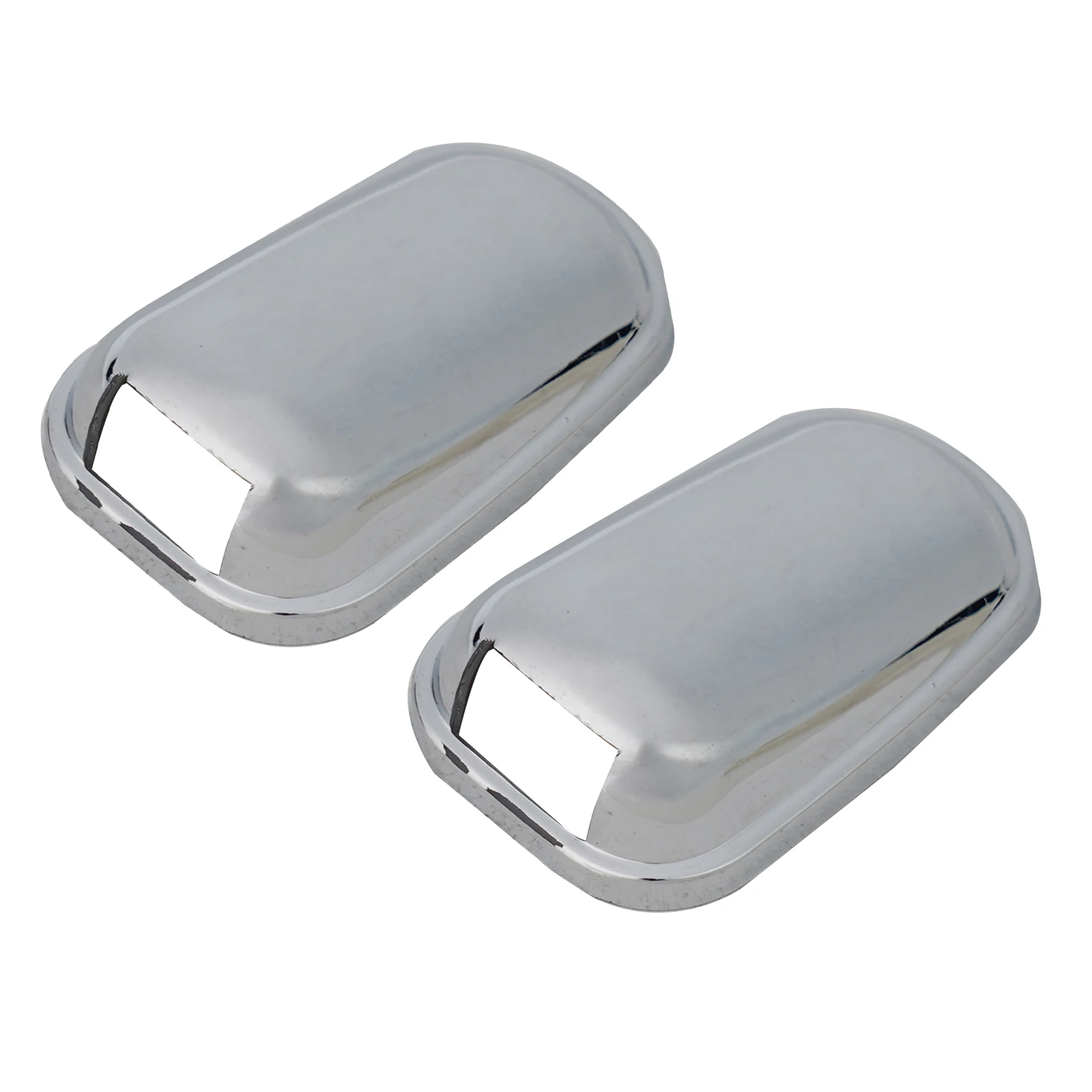2Pcs Windshield Washer Cap for Ford Focus MK3 2011 2014 Chrome Finish Waterproof ABS Nozzle Cover with Tape Installation