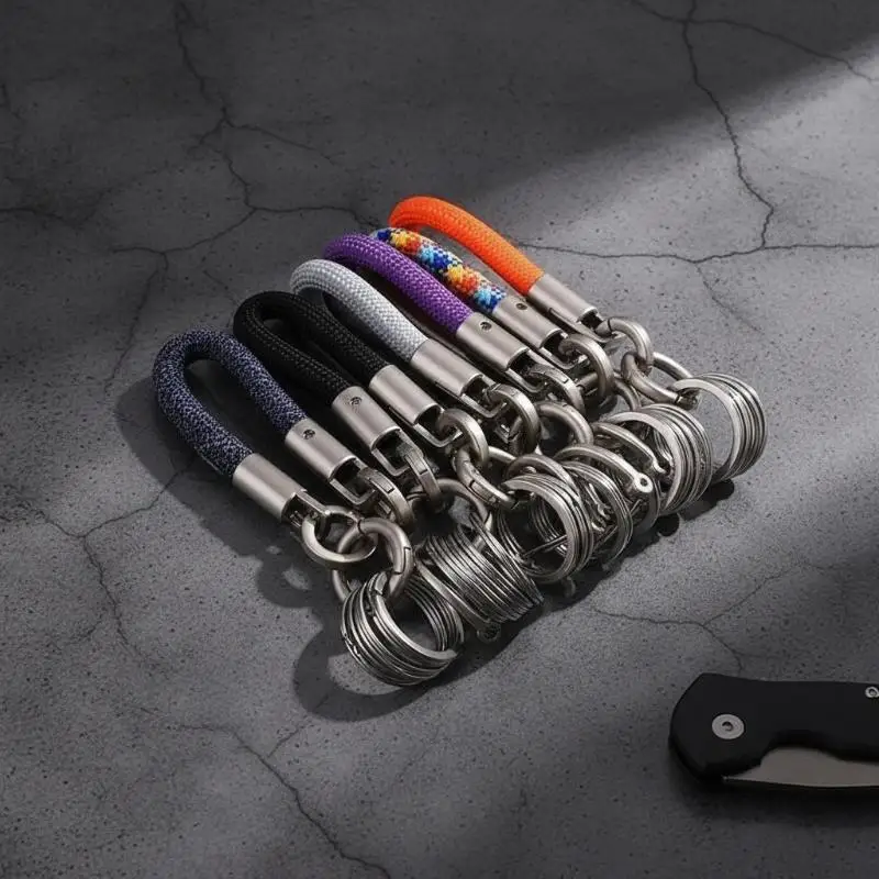 New Short Finger Phone Lanyard,Multi Functional Classification Management Keychain,Anti-Loss Strap For Car Key Fob Keys Wallet