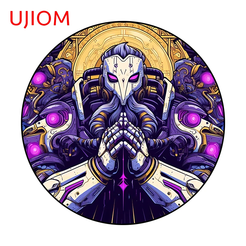 UJIOM 13cm X 13cm Ramattra Robots Overwatch Cool Logo Wall Stickers Anime Windows Decal Creativite Wallpapers Home Decor Murals