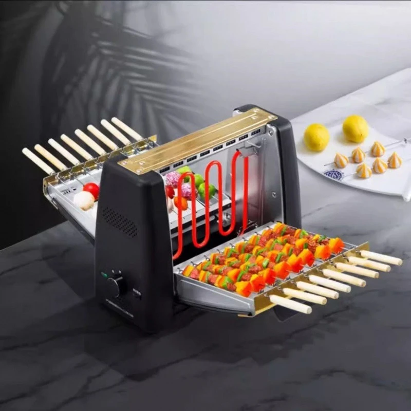 Electric grill, household grill, smokeless, automatic rotary electric grill, multi-function grill machine