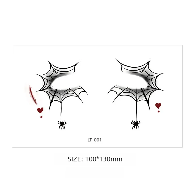 2024 Halloween Face Tattoo Stickers Cartoonish Party-Ready Cute Waterproof Temporary Tattoo Stickers Perfect for Everyone