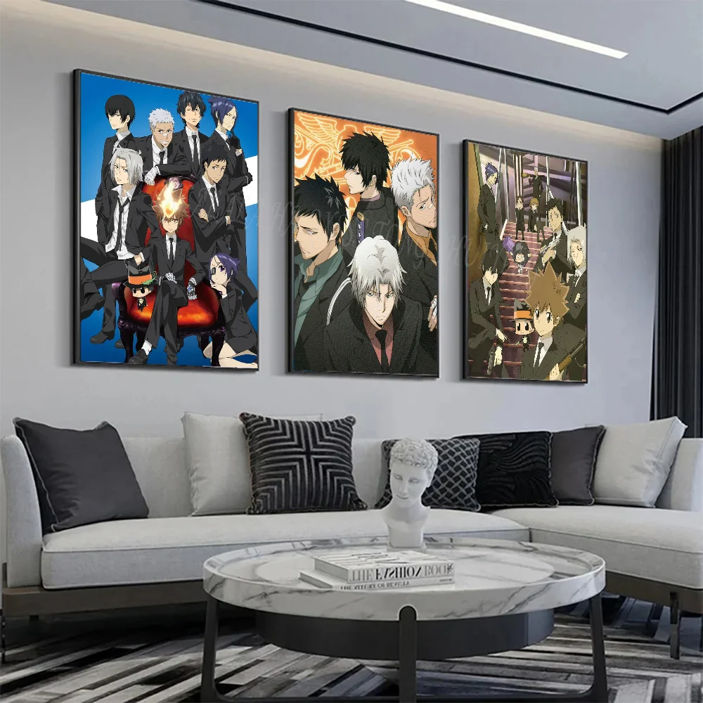 H-HITMAN R-REBORN Anime Poster Wall Art Home Decor Room Decor Digital Painting Living Room Restaurant Kitchen Art